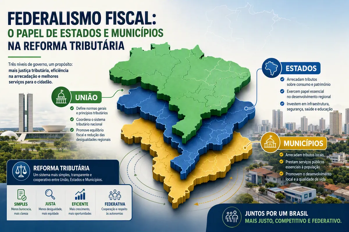 Relação entre União, estados e municípios na reforma tributária