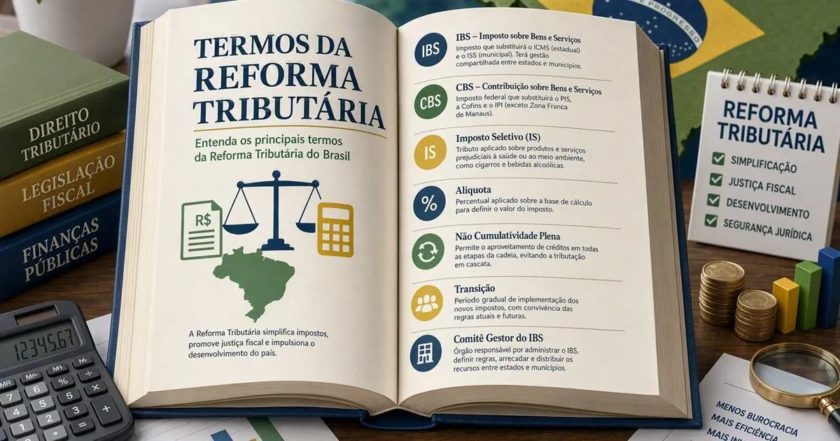 Glossário completo e explicativo de termos da reforma tributária