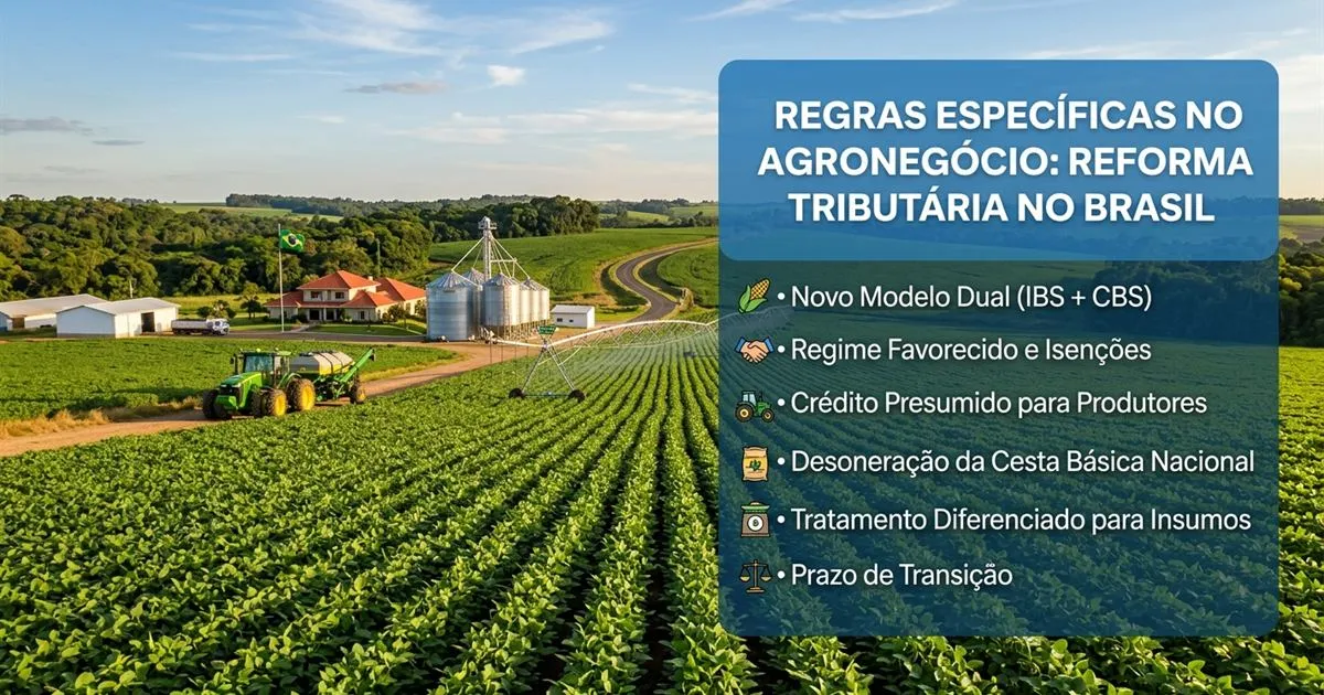 Regras específicas do agronegócio na reforma tributária