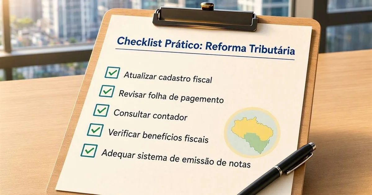 Checklist prático para pequenas empresas se prepararem para a reforma