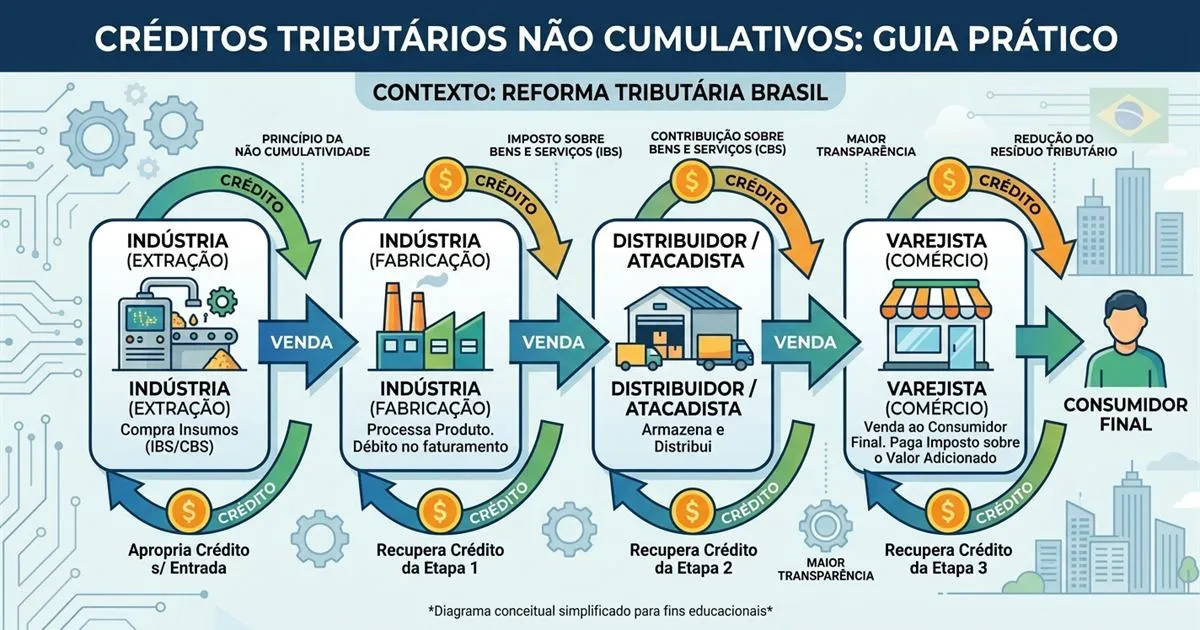 Guia prático de créditos tributários não cumulativos