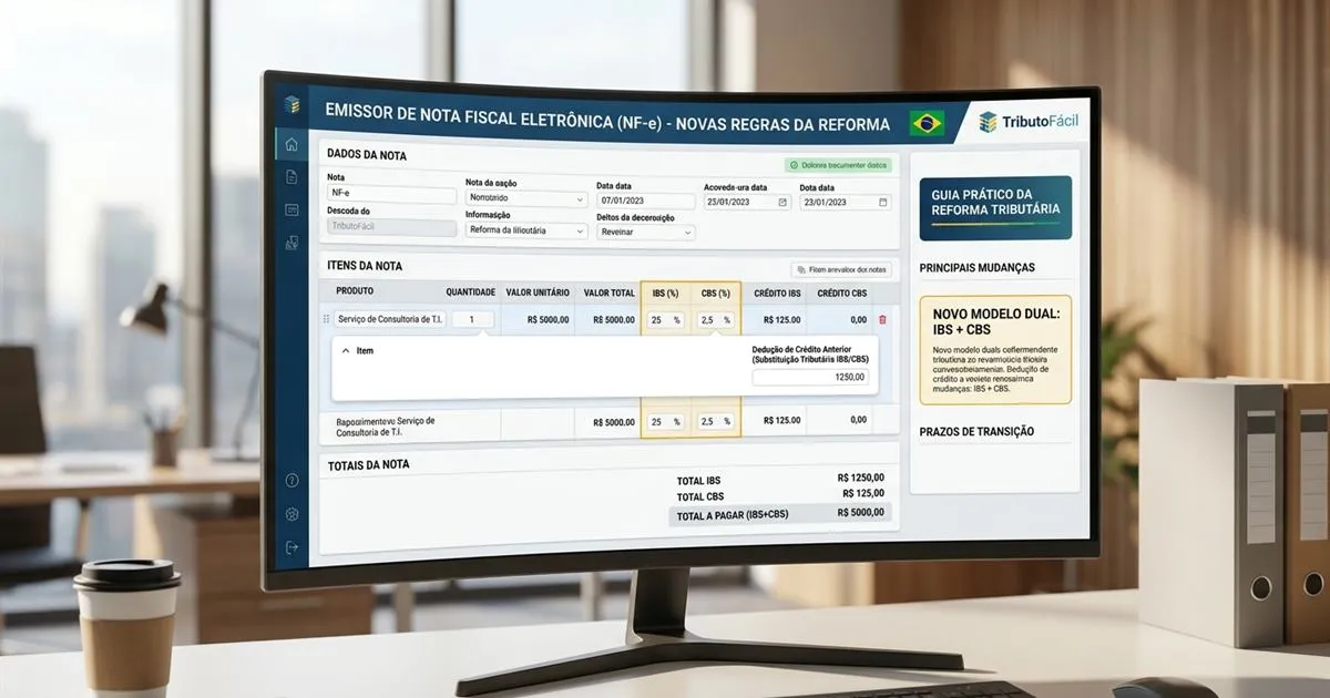 Novas regras de emissão de nota fiscal eletrônica na reforma